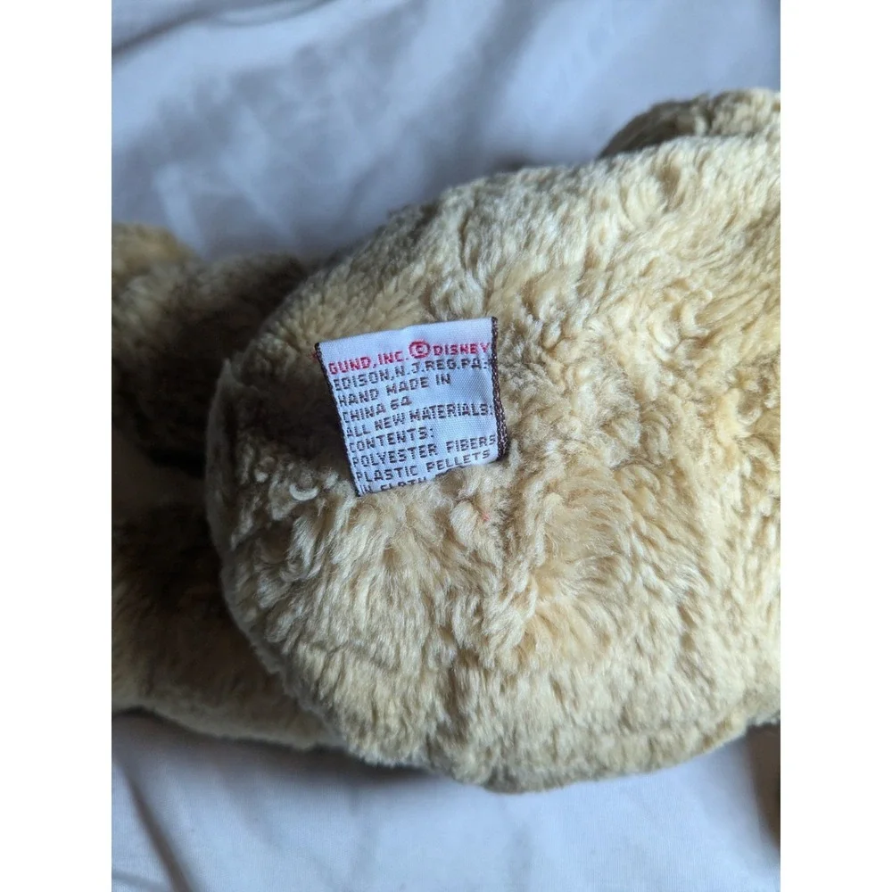 Vintage Gund Disney Hand Made Classic Winnie‎ The Pooh 12 Inch Plush